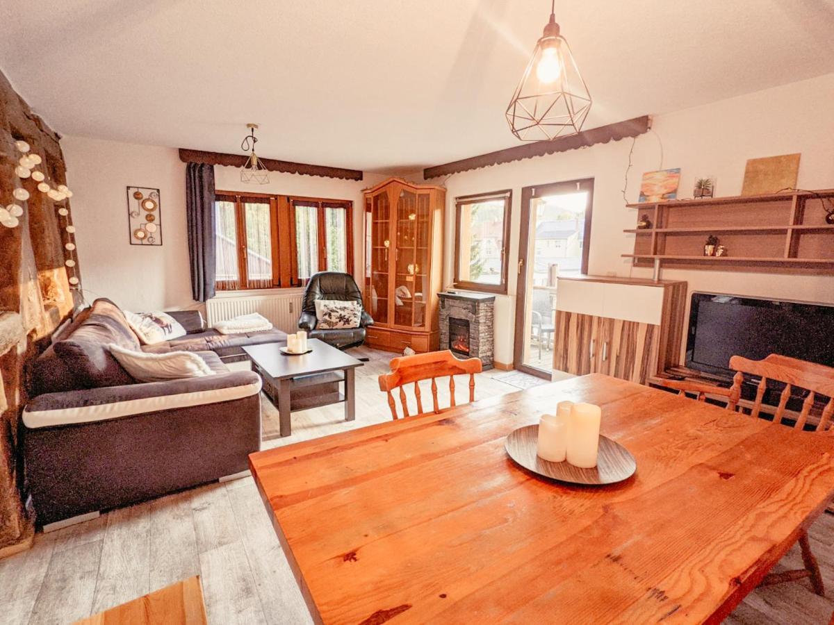Ferienwohnung Urlaubstraum mit Pool, Terrasse&Fluss im Garten - UT Sebnitz Exterior foto