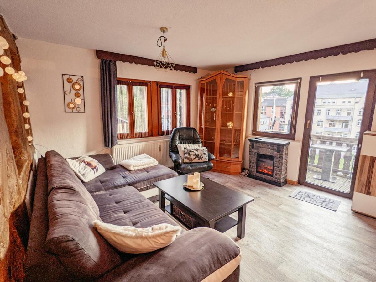 Ferienwohnung Urlaubstraum mit Pool, Terrasse&Fluss im Garten - UT Sebnitz Exterior foto