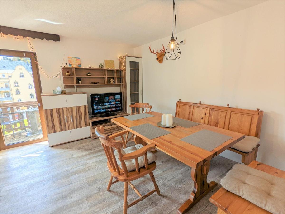 Ferienwohnung Urlaubstraum mit Pool, Terrasse&Fluss im Garten - UT Sebnitz Exterior foto