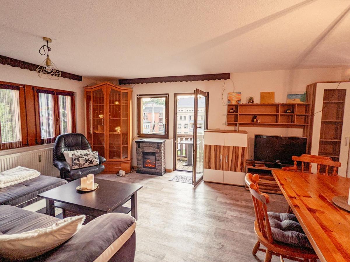 Ferienwohnung Urlaubstraum mit Pool, Terrasse&Fluss im Garten - UT Sebnitz Exterior foto