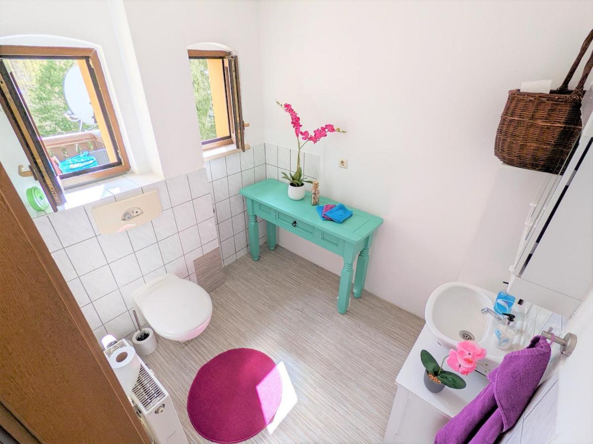 Ferienwohnung Urlaubstraum mit Pool, Terrasse&Fluss im Garten - UT Sebnitz Exterior foto
